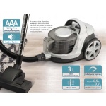 BRUNO ηλεκτρική σκούπα BRN-0137, 800W, 3lt, κυκλωνική, λευκή - Image 2