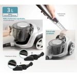 BRUNO ηλεκτρική σκούπα BRN-0137, 800W, 3lt, κυκλωνική, λευκή - Image 4