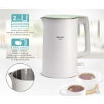 BRUNO βραστήρας BRN-0140 με διπλό τοίχωμα, 1.7L, Strix, 2200W, λευκός - Image 5