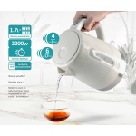 BRUNO βραστήρας νερού BRN-0142, 1.7L, 2200W, λευκό-γκρι - Image 3