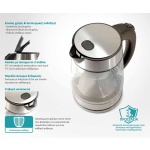 BRUNO βραστήρας νερού BRN-0143, 1.7L, 2200W, γυάλινος-Inox - Image 5