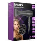 BRUNO σεσουάρ μαλλιών AC BRN-0155, 2200W, με φυσούνα, μαύρο - Image 4