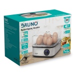 BRUNO βραστήρας αυγών 8 θέσεων BRN-0156, 500W, ανοξείδωτος - Image 4