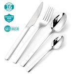 BRUNO σετ μαχαιροπίρουνα ανοξείδωτα Dioni, ασημί, 16τμχ - Image 4