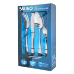 BRUNO σετ μαχαιροπίρουνα ανοξείδωτα Harmonia, ασημί, 16τμχ - Image 3