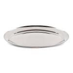 BRUNO ανοξείδωτη πιατέλα σερβιρίσματος BRN-0177, οβάλ, 35εκ.