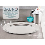 BRUNO ανοξείδωτη πιατέλα σερβιρίσματος BRN-0178, οβάλ, 40εκ. - Image 2