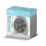 BRUNO ανεμιστήρας Box Fan BRN-0184, επιτραπέζιος/δαπέδου, 38W 32cm, γκρι - Image 4