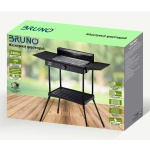 BRUNO επιδαπέδια ηλεκτρική ψησταριά BRN-0190, 2400W, με βάση & ρυθμιζόμενο θερμοστάτη, μαύρη - Image 4