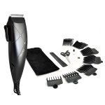 BRUNO σετ κουρευτική μηχανή ρεύματος BRN-0197 με εξαρτήματα & τσαντάκι, μαύρη