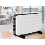 BRUNO θερμοπομπός BRN-0206, 2000W, με θερμοστάτη & ανεμιστήρα, λευκός - Image 4