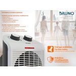 BRUNO 2 σε 1 αερόθερμο δωματίου BRN-0211, 2000W, με ανεμιστήρα, λευκό - Image 3