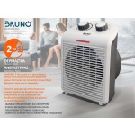 BRUNO 2 σε 1 αερόθερμο δωματίου BRN-0211, 2000W, με ανεμιστήρα, λευκό - Image 4