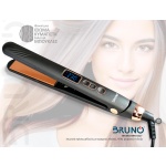 BRUNO ισιωτική πρέσα μαλλιών BRN-0217 με κεραμικές πλάκες, 45W, ψηφιακή ένδειξη, black-copper - Image 2