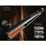 BRUNO ισιωτική πρέσα μαλλιών BRN-0217 με κεραμικές πλάκες, 45W, ψηφιακή ένδειξη, black-copper - Image 3