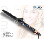 BRUNO ψαλίδι μαλλιών για μπούκλες BRN-0218 με κεραμικό κύλινδρο 25mm, 60W, ψηφιακή ένδειξη, black-copper - Image 2