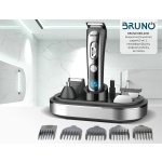 BRUNO κουρευτική/ξυριστική μηχανή 5 σε 1 BRN-0221, επαναφορτιζόμενη, ψηφιακή ένδειξη, black-inox, σετ 16τμχ - Image 4