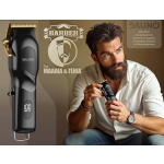 BRUNO επαγγελματική κουρευτική μηχανή BRN-0222 με βάση, επαναφορτιζόμενη, μαύρη - Image 2