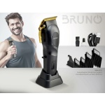 BRUNO επαγγελματική κουρευτική μηχανή BRN-0222 με βάση, επαναφορτιζόμενη, μαύρη - Image 5