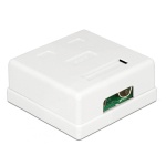 POWERTECH επιτοίχια πρίζα δικτύου CAB-N130, 2 θυρών, Cat.6 UTP, λευκή - Image 2