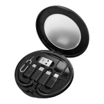 POWERTECH all in one κιτ φόρτισης με καλώδιο & αντάπτορες CAB-U161, 60W, 30cm, μαύρο