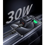 USAMS φορτιστής τοίχου CC263, USB & USB-C, 30W, GaN, λευκός - Image 3