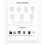 USAMS φορτιστής/αντάπτορας πρίζας CC309, USB & 2x USB-C, universal, 25W, μαύρος - Image 3