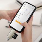 CABLETIME card reader CT-ACMCD2-ZG για SD & micro SD, USB/USB-C σύνδεση, 5Gbps, γκρι - Image 3