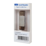 CABLETIME card reader CT-ACMCD2-ZG για SD & micro SD, USB/USB-C σύνδεση, 5Gbps, γκρι - Image 5