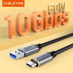 CABLETIME καλώδιο USB-C σε USB CT-AMCMG2, 60W, 10Gbps, 1.5m, μαύρο - Image 2