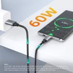 CABLETIME καλώδιο USB-C σε USB CT-AMCMG2, 60W, 10Gbps, 1.5m, μαύρο - Image 3