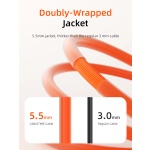 CABLETIME καλώδιο USB-C CT-CM240-ZSO1, 240W, 480Mbps, 1m, πορτοκαλί - Image 3