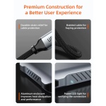 CABLETIME docking station CT-CM2H4K-AG, 4 θυρών, USB-C, 4K, 100W, γκρι - Image 3