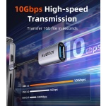 CABLETIME αντάπτορας USB-C σε USB CT-CMAF10-AGL, 10Gbps, γκρι - Image 2