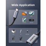 CABLETIME αντάπτορας USB-C σε USB CT-CMAF10-AGL, 10Gbps, γκρι - Image 3