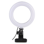 CABLETIME φωτιστικό δαχτυλίδι LED CT-LRL6-PB με μίνι τρίποδα & σφιγκτήρα, βάση smartphone, Φ16cm - Image 3