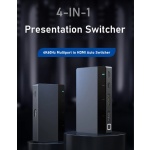 CABLETIME multi-port switch CT-PS41-GB1 σε HDMI, 4 σε 1, 4K/60Hz, γκρι - Image 2