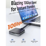 CABLETIME θήκη για M.2 NVME SSD CT-SSD04-AG, μαγνητική, 10Gbps, γκρι - Image 3