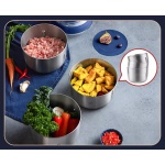 DEERMA πολυκόπτης JR08, επαναφορτιζόμενος , 3x δοχεία, 220W, μπλε - Image 3