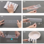 ECOCO βάση τοίχου για κουζίνα-μπάνιο E1717, 24x24x7cm, γκρι - Image 3