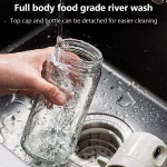 ECOCO γυάλινο δοχείο λαδιού E24235 με ψεκαστήρα, 250ml, γκρι - Image 3