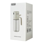 ECOCO γυάλινο δοχείο λαδιού E24235 με ψεκαστήρα, 250ml, γκρι - Image 4