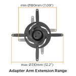 BRATECK Βάση για projectors EPB-2, οροφής, 360° περιστροφή, 15kg - Image 5