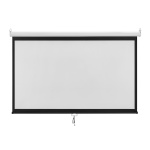 BRATECK οθόνη προβολής projector τοίχου/οροφής ESBA100, 221x124cm, 16:9/100", πτυσσόμενη