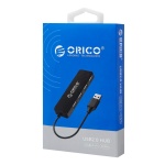 ORICO USB hub FL01, 4x θυρών, USB 2.0, 480Mbps, USB σύνδεση, μαύρο - Image 3