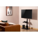 BRATECK βάση τηλεόρασης δαπέδου FS32-46, 37-75", έως 40kg, με ράφι - Image 2