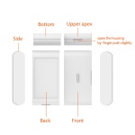 Ασύρματος ανιχνευτής θραύσης κρυστάλλων GB010 για συναγερμούς, 433MHz eV1527 - Image 3