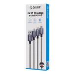 ORICO καλώδιο Lightning σε USB GQA12, 2.4A, 480Mbps, 1m, μαύρο - Image 3