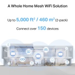 MERCUSYS Whole Home Mesh Wi-Fi 7 System Halo H27BE, 3.6Gbps Dual Band, 2τμχ, V.1.0 - Image 4