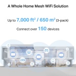 MERCUSYS Whole Home Mesh Wi-Fi 7 System Halo H27BE, 3.6Gbps Dual Band, 3τμχ, V.1.0 - Image 3